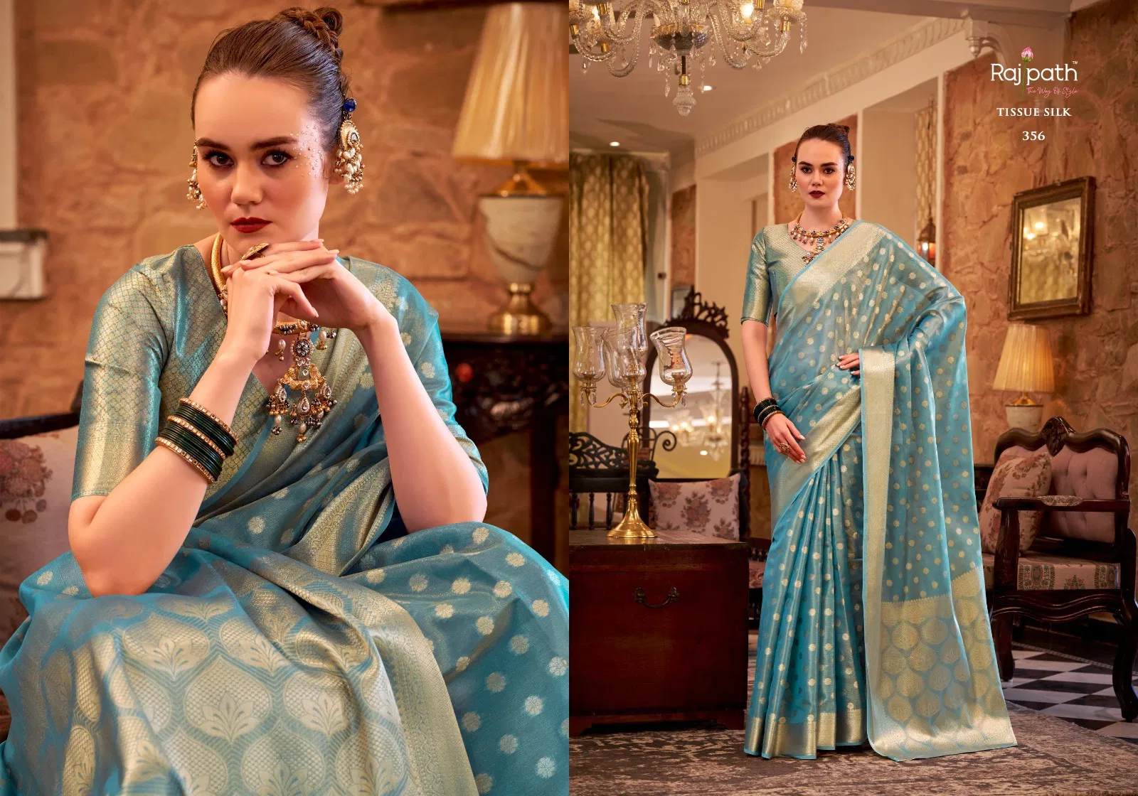 Pluto By Rajpath Tissue Silk Saree Wholesale Market Surat
